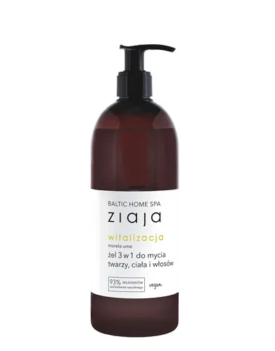 Ziaja Baltic Home Spa, Witalizacja, Żel 3 w 1 do mycia twarzy, ciała i włosów