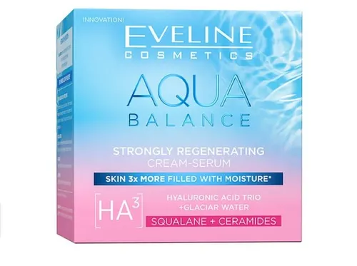 Eveline Cosmetics Aqua Balance, Strongly Regenerating Cream-Serum (Silnie regenerujący krem-serum)