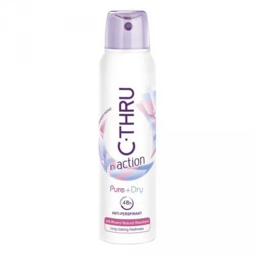 C-Thru In Action Pure + Dry Anti-perspirant 48h (Antyperspiracyjny dezodorant w aerozolu)