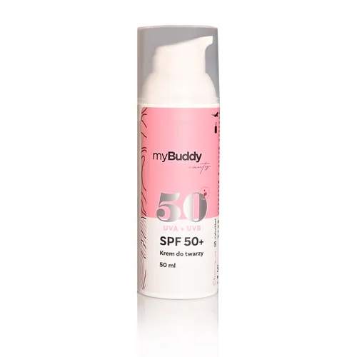 myBuddy Krem do twarzy z filtrem SPF 50 UVA+UVB