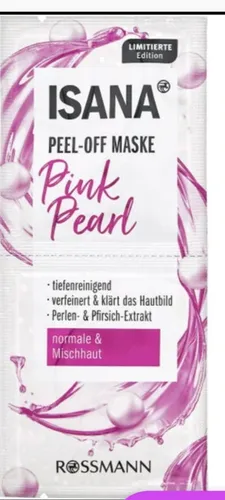 Isana Peel-off Maske Pink Pearl (Maszeczka do twarzy peel-off) - 2