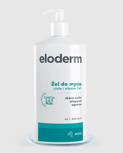 Eloderm Żel - emolient do mycia ciała i włosów 2 w 1