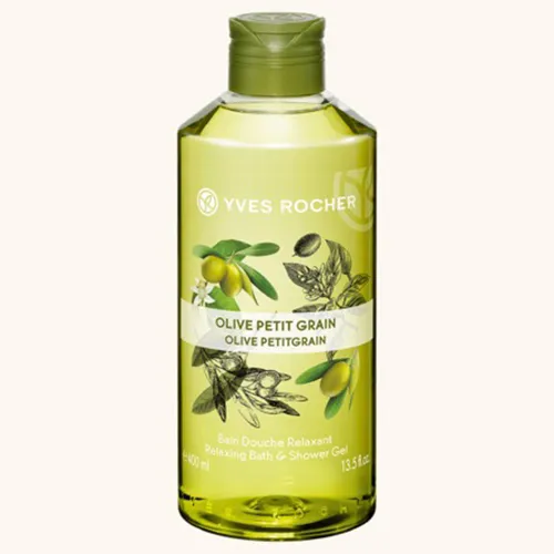 Yves Rocher Les Plaisirs Nature, Bain Douche Relaxant Olive & Petit Grain (Relaksujący żel pod prysznic i do kąpieli `Oliwka i petit grain`) - 2