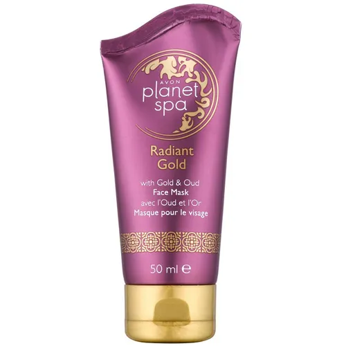 Avon Planet Spa, Radiant Gold Face Mask with Gold & Oud (Rozświetlająca maseczka do twarzy z drobinkami złota i olejkiem Oud)