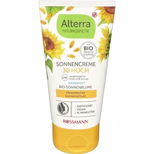 Alterra Sonnencreme 30 Hoch Bio-Sonnenblume (Krem z filtrem SPF 30 UVA)