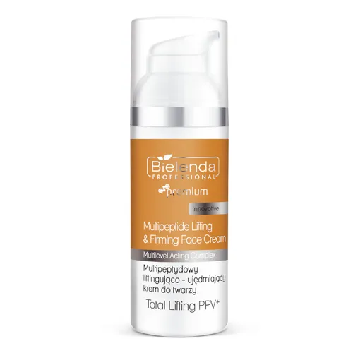 Bielenda Professional Total Lifting PPV+, Multipeptide Lifting & Firming Face ream (Multipeptydowy liftingująco-ujędrniający krem do twarzy)