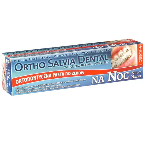 Ortho Salvia Dental Pasta na noc dla osób noszących aparaty ortodontyczne