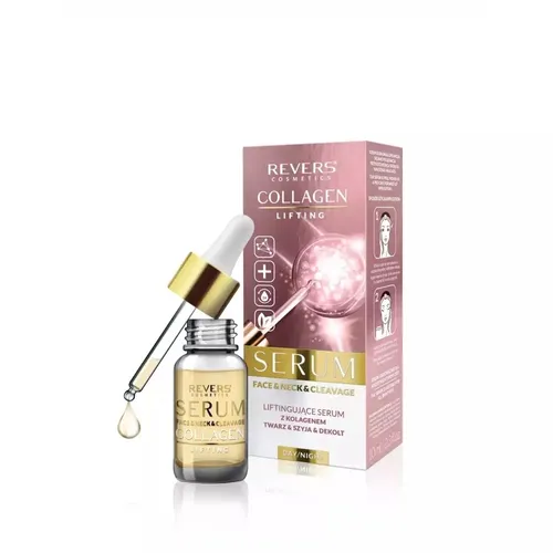 Revers Cosmetics Collagen Lifting, Serum Face &Neck& Cleavage (Liftingujące serum do twarzy,szyi i dekoltu z kolagenem)