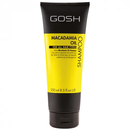 Gosh Macadamia Oil Shampoo for all hair types (Głęboko rewitalizujący szampon do włosów z olejkiem makadamia)