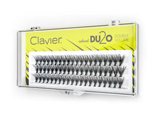 Clavier Natural DU2O Double Volume, Kępki rzęs 10 mm