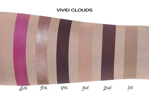 Pierre Rene 6th Sense No. 05 Livid Clouds Eyeshadow Palette (Paleta 6 cieni do powiek) - 2