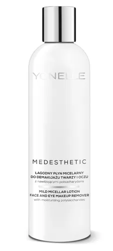 Yonelle Mediesthetic, Mild Micellar Lotion Face and Eye Makeup Remover (Łagodny płyn do demakijażu twarzy i oczu z nawilżającymi polisacharydami)