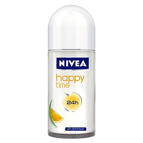 Nivea Deodorant, Happy Time Roll - On (Antyperspirant w kulce z wyciągiem z bambusa)
