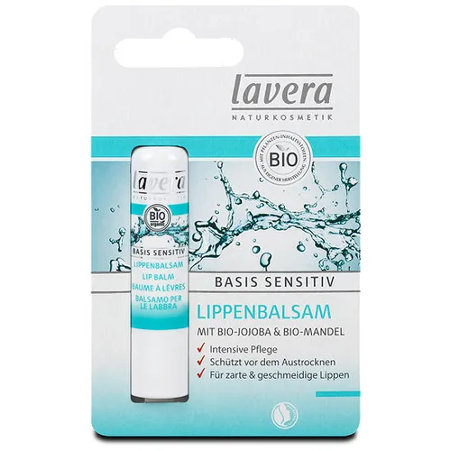 Lavera Basis Sensitiv, Lippenbalsam [Lip Balm] (Balsam do ust z jojobą i masłem shea) - 2