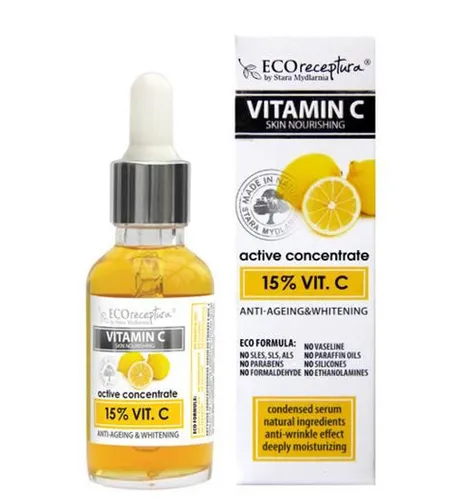 Stara Mydlarnia ECO Receptura Vitamin C, Aktywne skoncentrowane serum do twarzy z witaminą C - 3