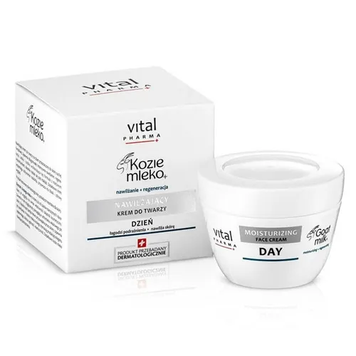 V. Laboratories (Saraya) Vital Pharma +, Kozie Mleko, Nawilżający krem do twarzy na dzień