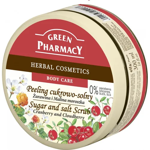 Green Pharmacy Peeling cukrowo - solny `Żurawina i Malina moroszka` - 2
