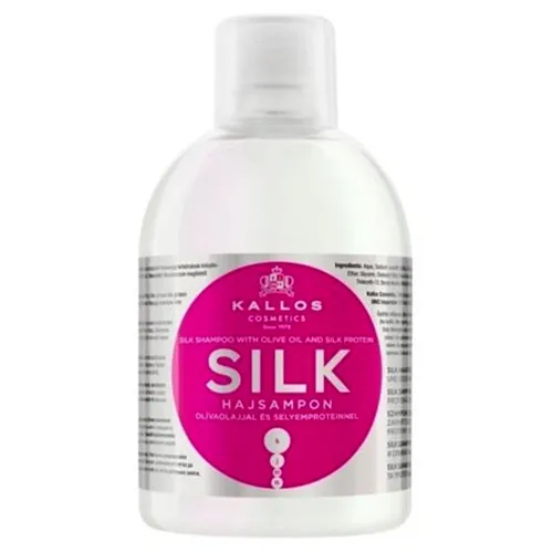 Kallos KJMN, Silk, Szampon do włosów z oliwą z oliwek i proteinami jedwabiu
