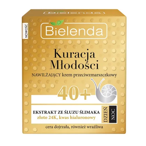 Bielenda Kuracja Młodości, Nawilżający krem przeciwzmarszczkowy 40+