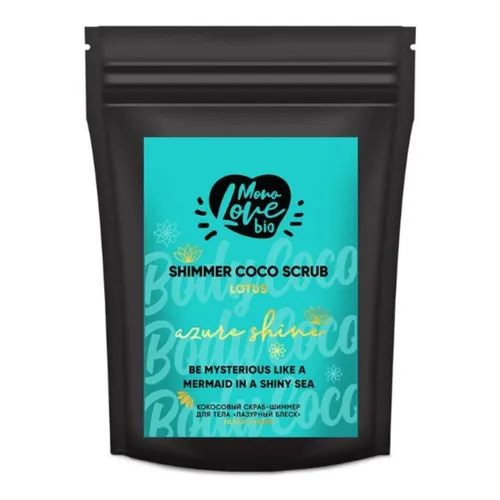 Mono Love Bio Shimmer Coco Scrub Azure Shine Lotus (Kokosowy peeling do ciała `Lotos`)
