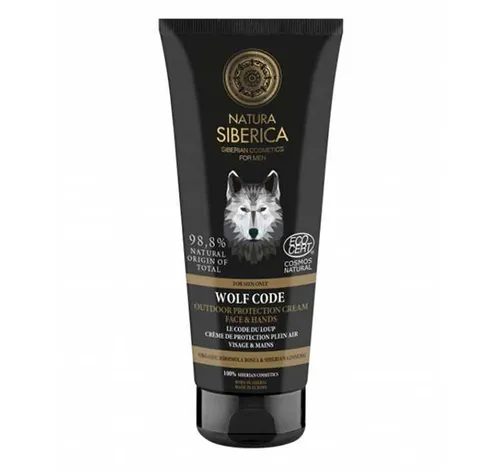 Natura Siberica For Real Men Only, Nawilżający krem do twarzy i rąk dla mężczyzn `Siła wilka`