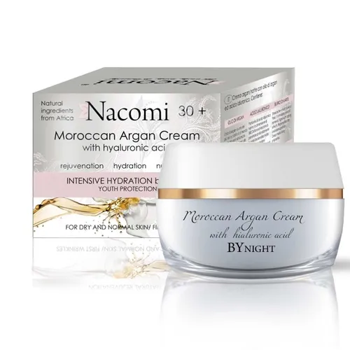 Nacomi Maroccan Argan Cream with Hyaluronic Acid (Arganowy krem na noc 30+ z kwasem hialuronowym) - 2