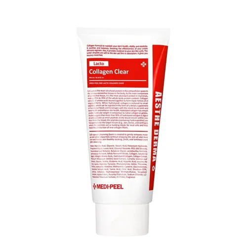 Medi Peel Aesthe Derma, Red Lacto Collagen Clear 2.0 (Pianka do mycia twarzy)