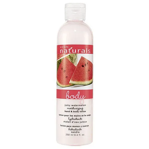 Avon Naturals, Juicy Watermelon, Moisturising Hand & Body Lotion (Balsam do ciała `Soczysty arbuz`)