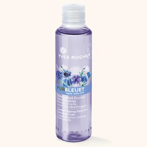 Yves Rocher Pur Bleuet, Demaquillant Douceur Yeux Sensibles [Gentle Makeup Remover Sensitive Eyes] (Delikatny płyn do demakijażu oczu z z bławatkiem bio)