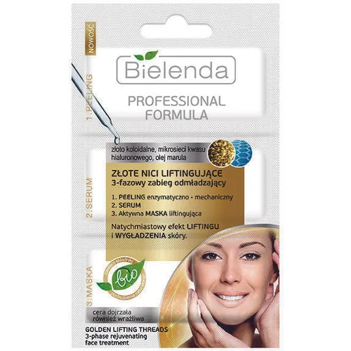 Bielenda Professional Formula, Złote nici liftingujące 3 - fazowy zabieg odmładzający