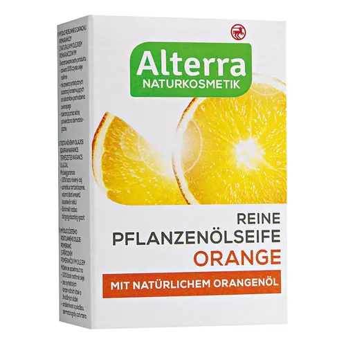 Alterra Reine Pflanzenölseife Orange (Mydło z olejami roślinnymi i pomarańczą) - 1
