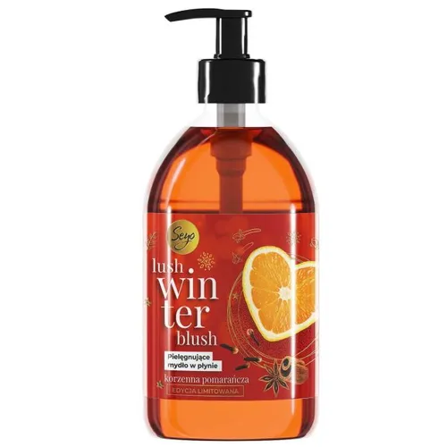 Seyo Lush winter blush, Pielęgnujące mydło w płynie `Korzenna pomarańcza`