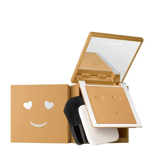 BeneFit Hello Happy, Velvet Powder Foundation (Rozświetlający podkład do twarzy o średnim kryciu)