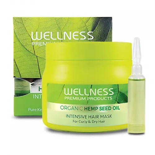 Wellness Premium Products Organic Hemp Seed Oil Intensive Hair Mask (Maska do włosów z olejem z nasion konopi)