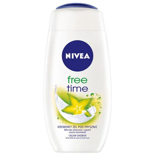 Nivea Free Time, Kremowy żel pod prysznic o zapachu karamboli (stara wersja)