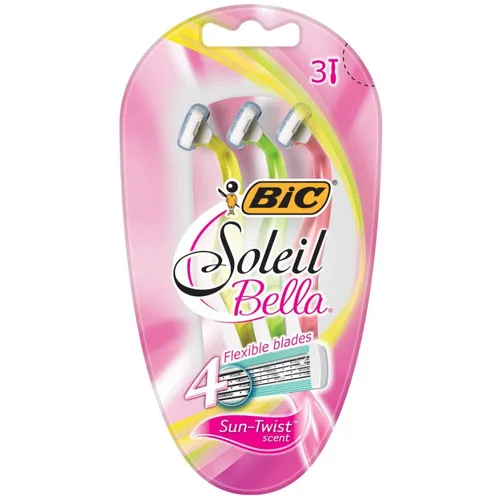 BIC Soleil, Bella Colours, Sun-Twist Scented 4 Blade Disposable Razor (4 ostrzowa golarka dla kobiet)
