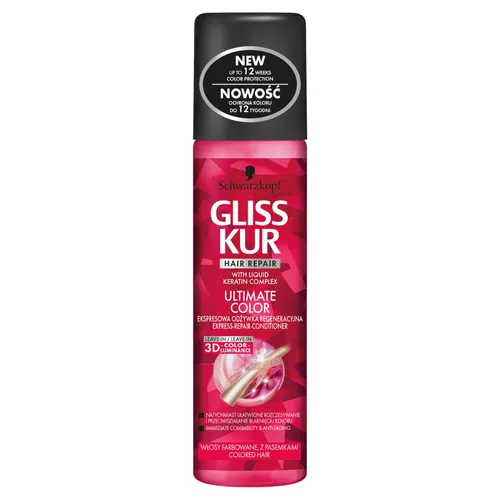 Schwarzkopf Gliss Ultimate Color, Ekspresowa odżywka regenerująca - 3