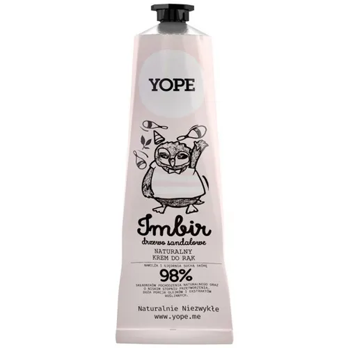 Yope Naturalny krem do rąk `Imbir i drzewo sandałowe`