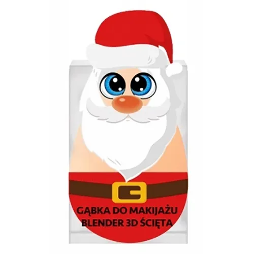 Look Makeup Gąbka do makijażu blendr  3D ścięta `Mikołaj`