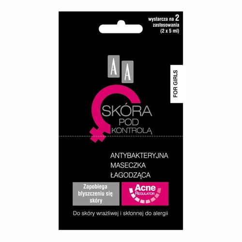 AA Skóra Pod Kontrolą, Girls, Antybakteryjna maseczka łagodząca