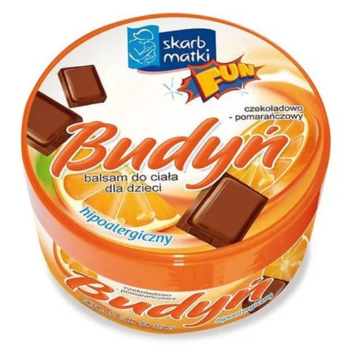 Skarb Matki Fun, Budyń czekoladowo - pomarańczowy do ciała dla dzieci