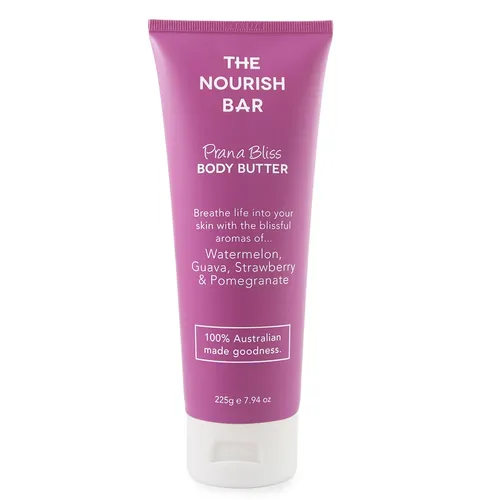 The Nourish Bar Prana Bliss Body Butter (Masło do ciała `Arbuz, guawa, truskawka i granat`)