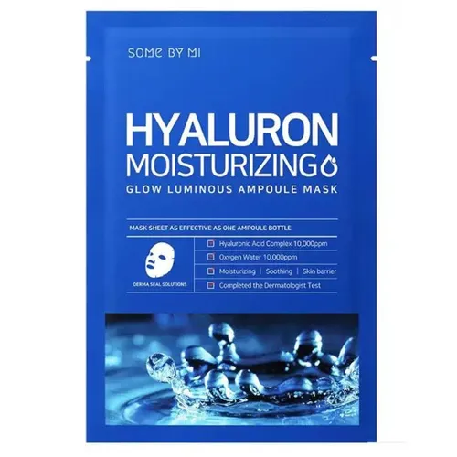 Some by MI Hyaluron Moisturizing Glow Luminous Ampoule Mask (Nawilżająca maska w płachcie)
