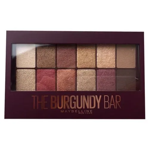 Maybelline New York The Burgundy Bar, Eyeshadow Palette (Paleta cieni do powiek) - 1
