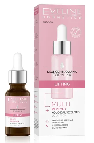 Eveline Cosmetics Skoncentrowana Formuła, Serum multi peptydy + koloidalne złoto `Lifting`