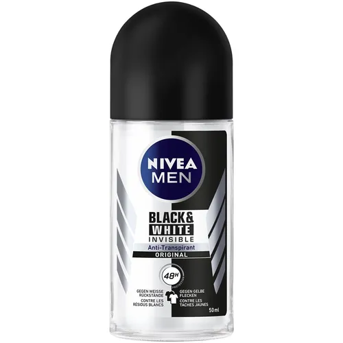 Nivea Men, Black & White Invisible Original Anti-perspirant Roll-on (Antyperspirant w kulce dla mężczyzn)