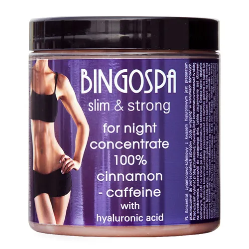 BingoSpa Koncentrat na noc cynamonowo-kofeinowy z kwasem hialuronowym `Slim & strong`
