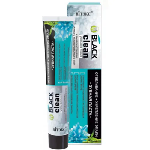 B & V Belita & Vitex Black Clean, Pasta do zębów z minerałami z Morza Martwego