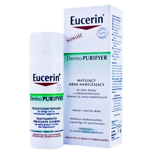 Eucerin DermoPurifyer, Matujący krem nawilżający