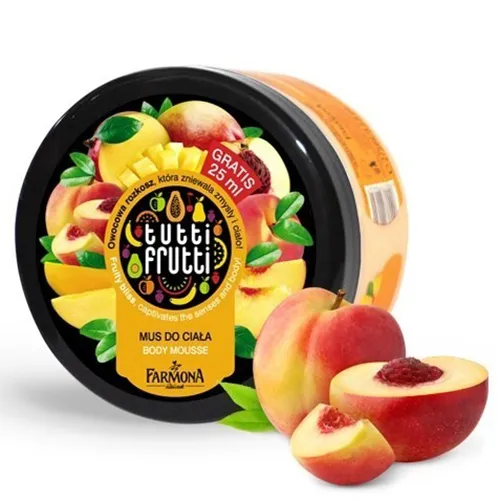 Tutti Frutti Mus do ciała `Brzoskwinia i mango`